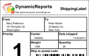 Shipping label
