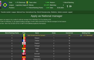 Apply to be a national manager for one season