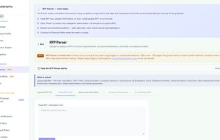 Parser output (showing extracted requirements)