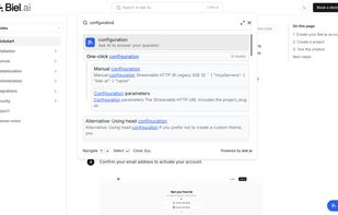 AI search widget