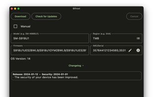 Bifrost Samsung Firmware Downloader screenshot 1