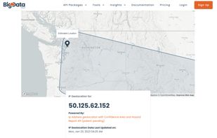 BigDataCloud IP Geolocation API screenshot 3
