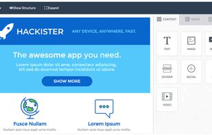 Drag and Drop template editor