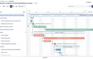 Gantt - Craft informative timelines and roadmaps at all granularity levels. Visualize dependencies between tasks and create various What-if scenarios.