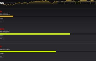 BikeNote garage tab screenshot