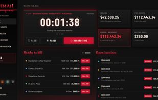 Dashboard providing a timer and snapshot into key metrics