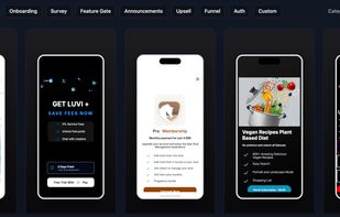 Paywall
Onboarding
Survey
Feature Gate
Announcements
Upsell
Funnel
Auth Templates