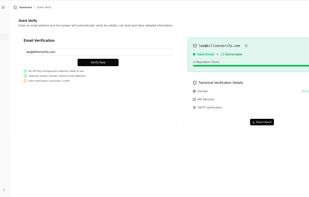 BillionVerify quick verify feature