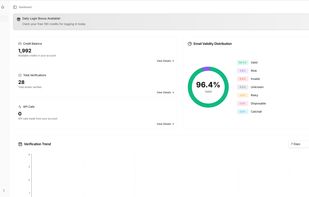 BillionVerify dashboard