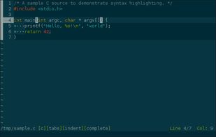 Bim text editor screenshot 1