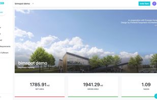 platform homepage with our demo project. 