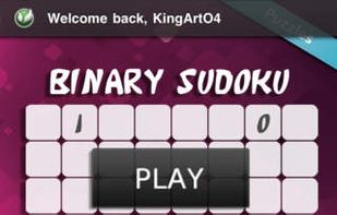 Binary Sudoku Puzzle screenshot 1