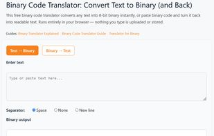 Hawaa Hub Binary Translator screenshot 1