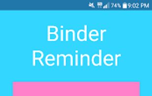 Binder Reminder screenshot 1