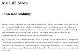 Biography Creator screenshot 3