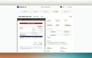 Keep invoices organized and easily accessible, with automatically extracted data and clear links to the relevant contract and PO.