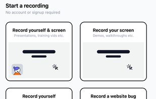 Start recording instantly