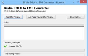 Birdie EMLX to EML Converter screenshot 1
