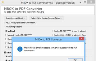 Trusted MBOX to PDF Converter