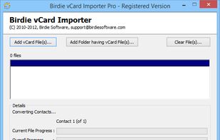 Birdie vCard Importer screenshot 1