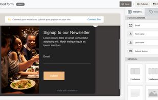 Powerful Drag and Drop optin form builder.