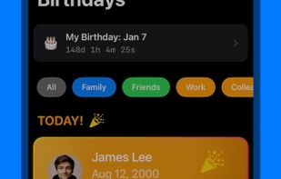 Birthdays Countdown Widget screenshot 3