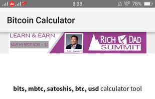 Bitcoin Calculator screenshot 1