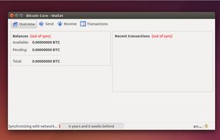 Bitcoin Core screenshot 1