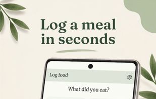 Logging a meal — pick Breakfast, Lunch, Dinner or Snacks, then add food by search, barcode scan or manual entry.