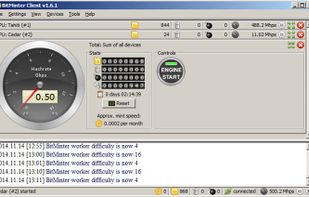 Bitminter screenshot 1