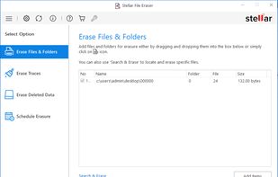 Stellar File Eraser screenshot 1