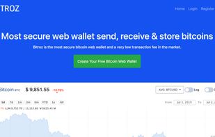 Bitroz wallet screenshot 1