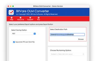 BitVare MBOX Converter for Mac screenshot 1