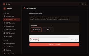 Biz Tray screenshot 1