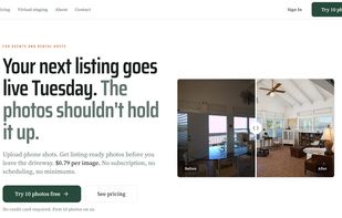BiziEdit landing page