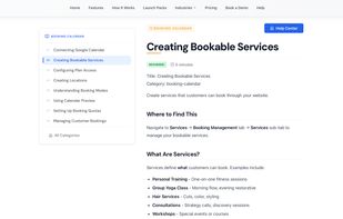 Bizzly help articles.