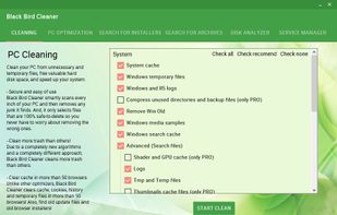 Clean your PC from unnecessary and temporary files
which frees valuable hard disk space and speeds up your system.