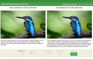 Color quantization reduces the number of colors in an image while maintaining its overall visual construction.