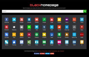 Black HomePage screenshot 1