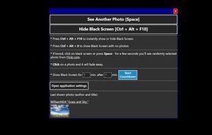 Black Screen with shown context menu