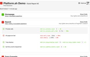 Blackfire.io screenshot 3