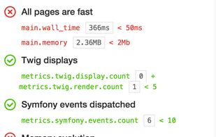 Blackfire.io screenshot 2