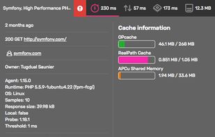 Blackfire.io screenshot 1