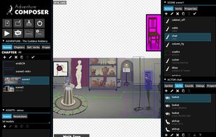 The editor interface