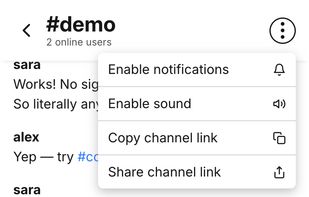 Blarb chat screenshot 3
