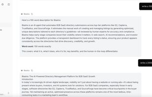 Blastra AI trained on your company's data that can help you with corporate communication and all things listings