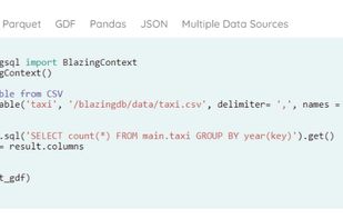 BlazingSQL screenshot 1