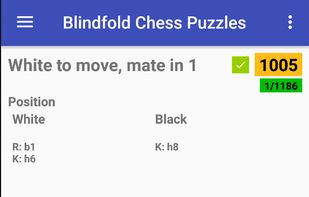 Blindfold Chess Puzzles screenshot 1