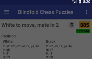 Blindfold Chess Puzzles screenshot 3