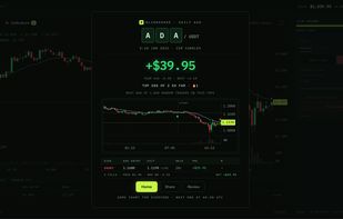 Trading practise reveal screen